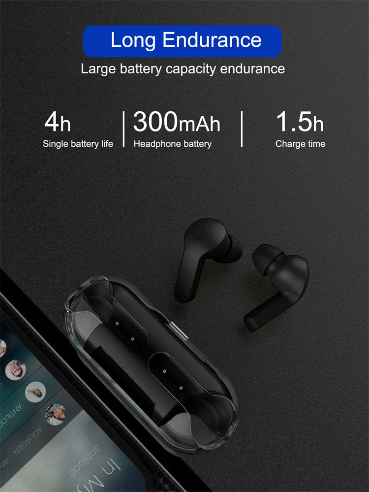 Air33 Transparent Bluetooth 5.3 Earbuds - Headphones with Transparent Machine Compartment, Built-in Hd and Sensitivity Microphone,Touch-Control Sport Earphones for Sports Working Music