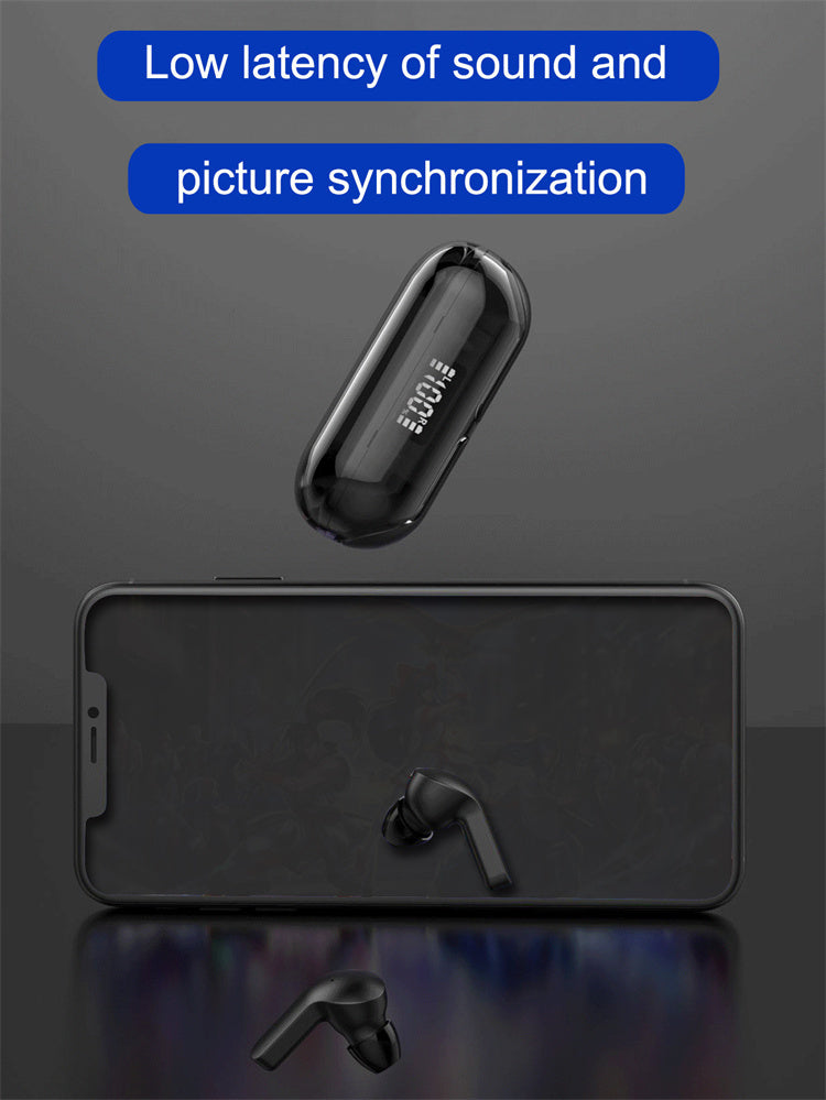 Air33 Transparent Bluetooth 5.3 Earbuds - Headphones with Transparent Machine Compartment, Built-in Hd and Sensitivity Microphone,Touch-Control Sport Earphones for Sports Working Music
