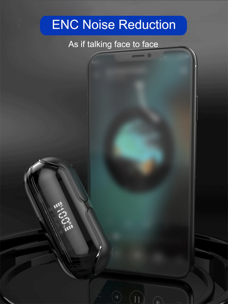 Air33 Transparent Bluetooth 5.3 Earbuds - Headphones with Transparent Machine Compartment, Built-in Hd and Sensitivity Microphone,Touch-Control Sport Earphones for Sports Working Music