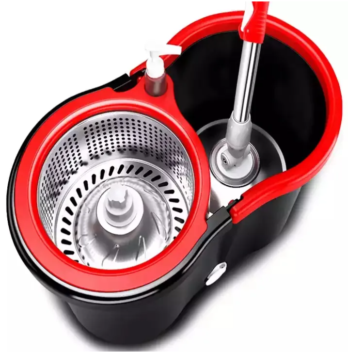 Smart 360° Turbo Spin Mop Set – Quick Dry Bucket & Stainless Rod