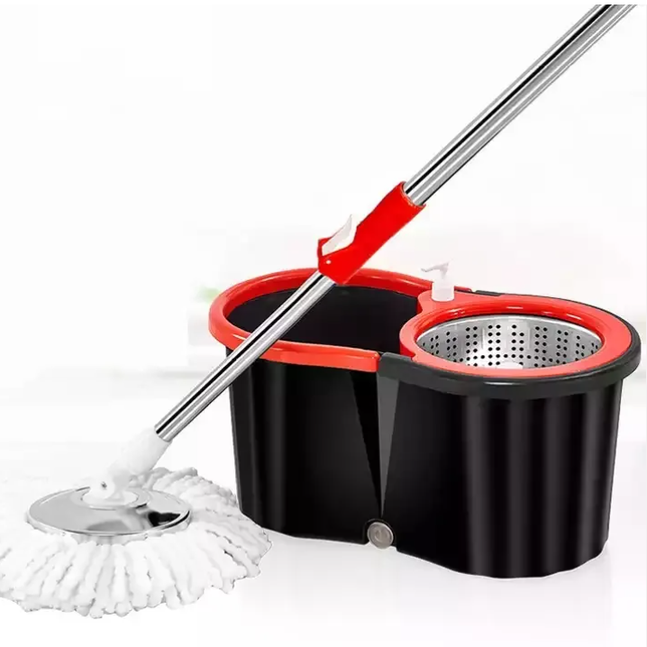 Smart 360° Turbo Spin Mop Set – Quick Dry Bucket & Stainless Rod