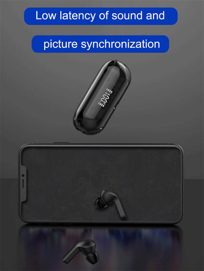 Air33 Transparent Bluetooth 5.3 Earbuds - Headphones with Transparent Machine Compartment, Built-in Hd and Sensitivity Microphone,Touch-Control Sport Earphones for Sports Working Music